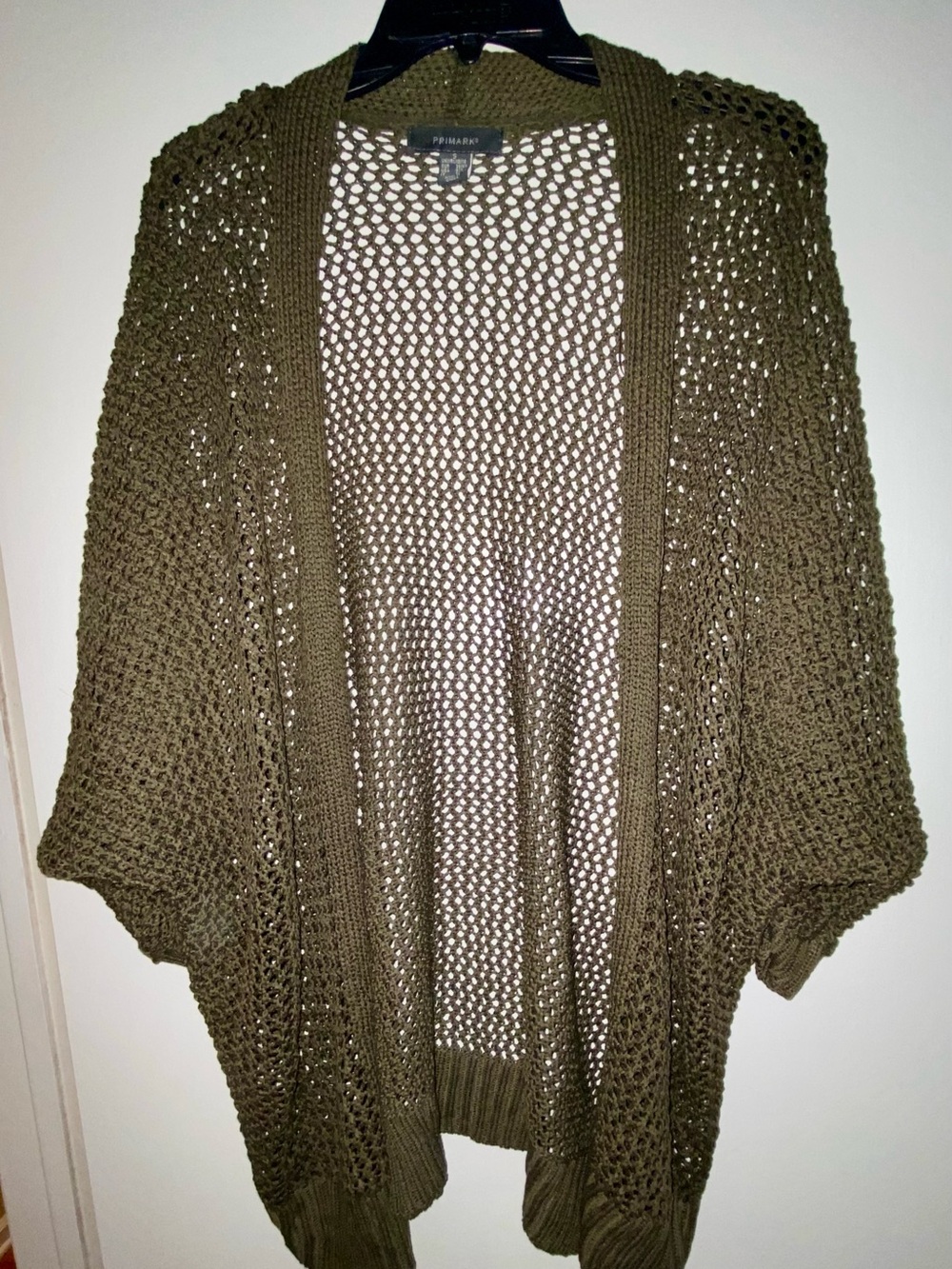 Primark Olive Green Open-Knit Women's Cardigan